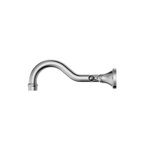 York Wall Basin Set With Black Porcelain Lever Chrome