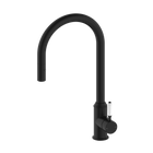 York Pull Out Sink Mixer With Vegie Spray Function With White Porcelain Lever