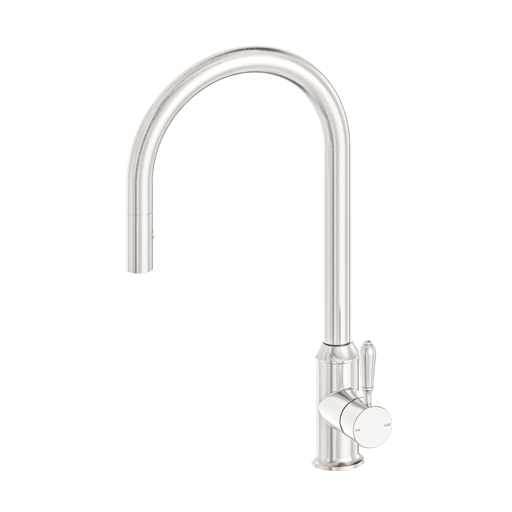 York Pull Out Sink Mixer With Vegie Spray Function With Metal Lever