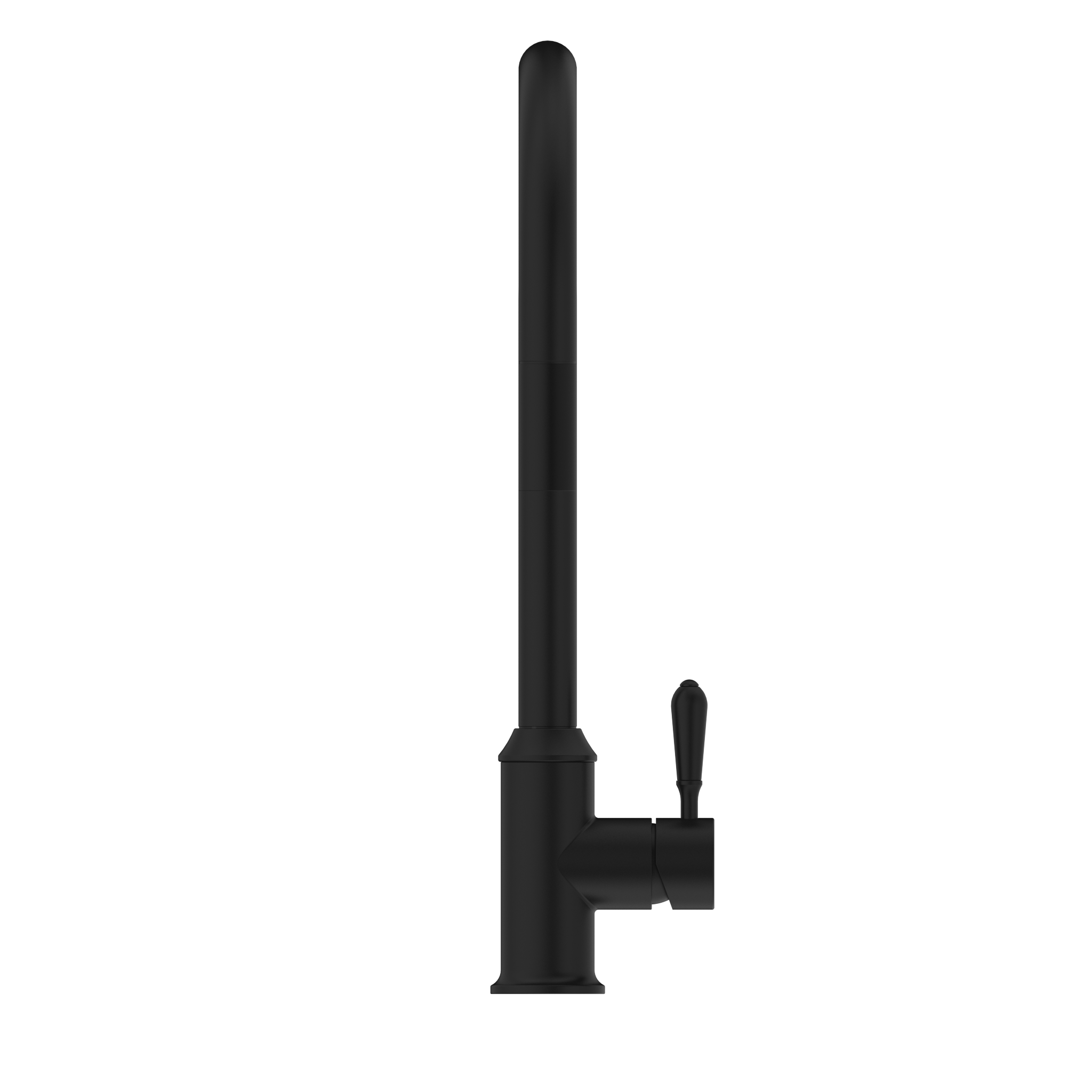 York Pull Out Sink Mixer With Vegie Spray Function With Metal Lever Matte Black