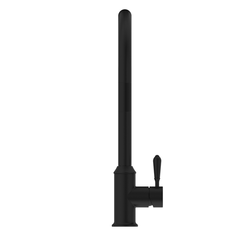 York Pull Out Sink Mixer With Vegie Spray Function With Metal Lever Matte Black