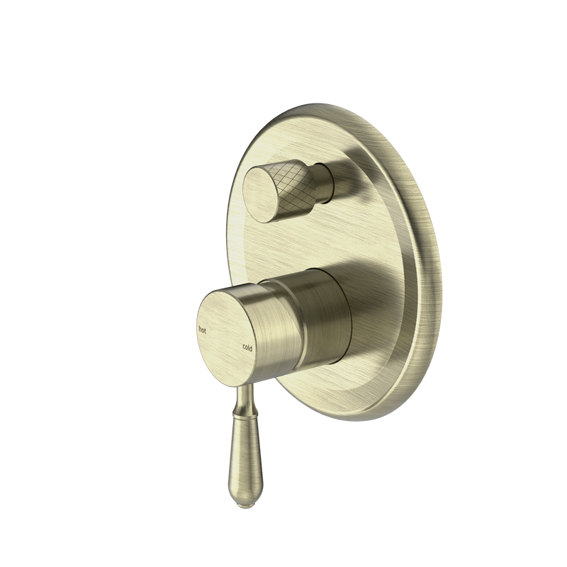 York Shower Mixer With Diverter With Metal Lever