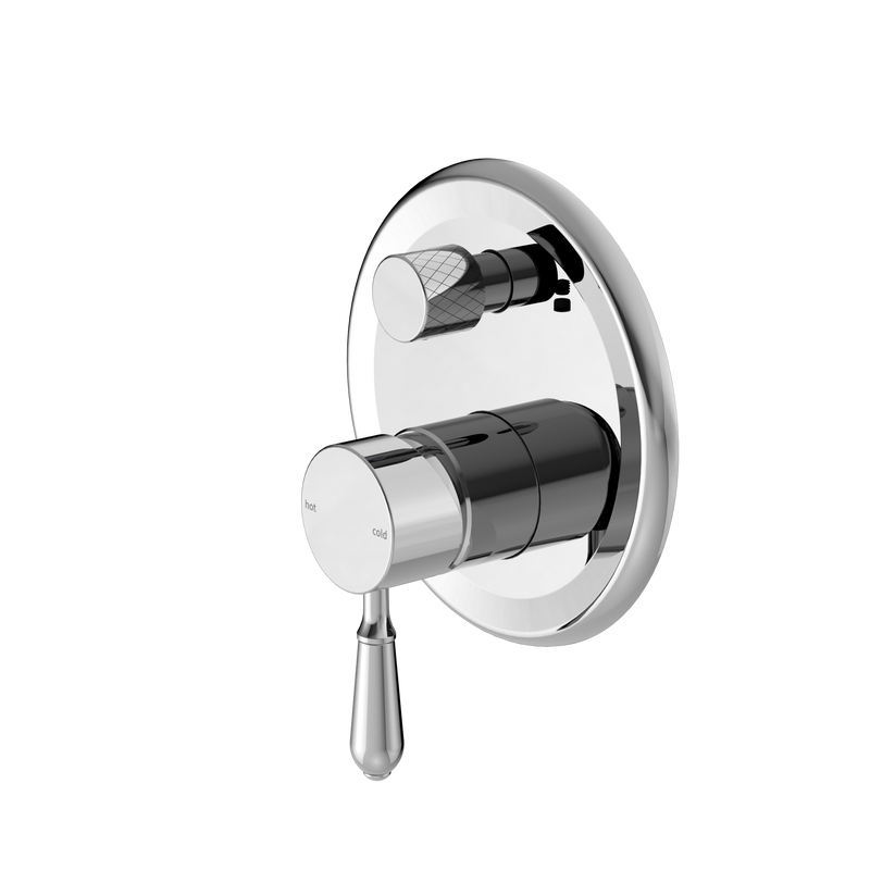 York Shower Mixer With Diverter With Metal Lever