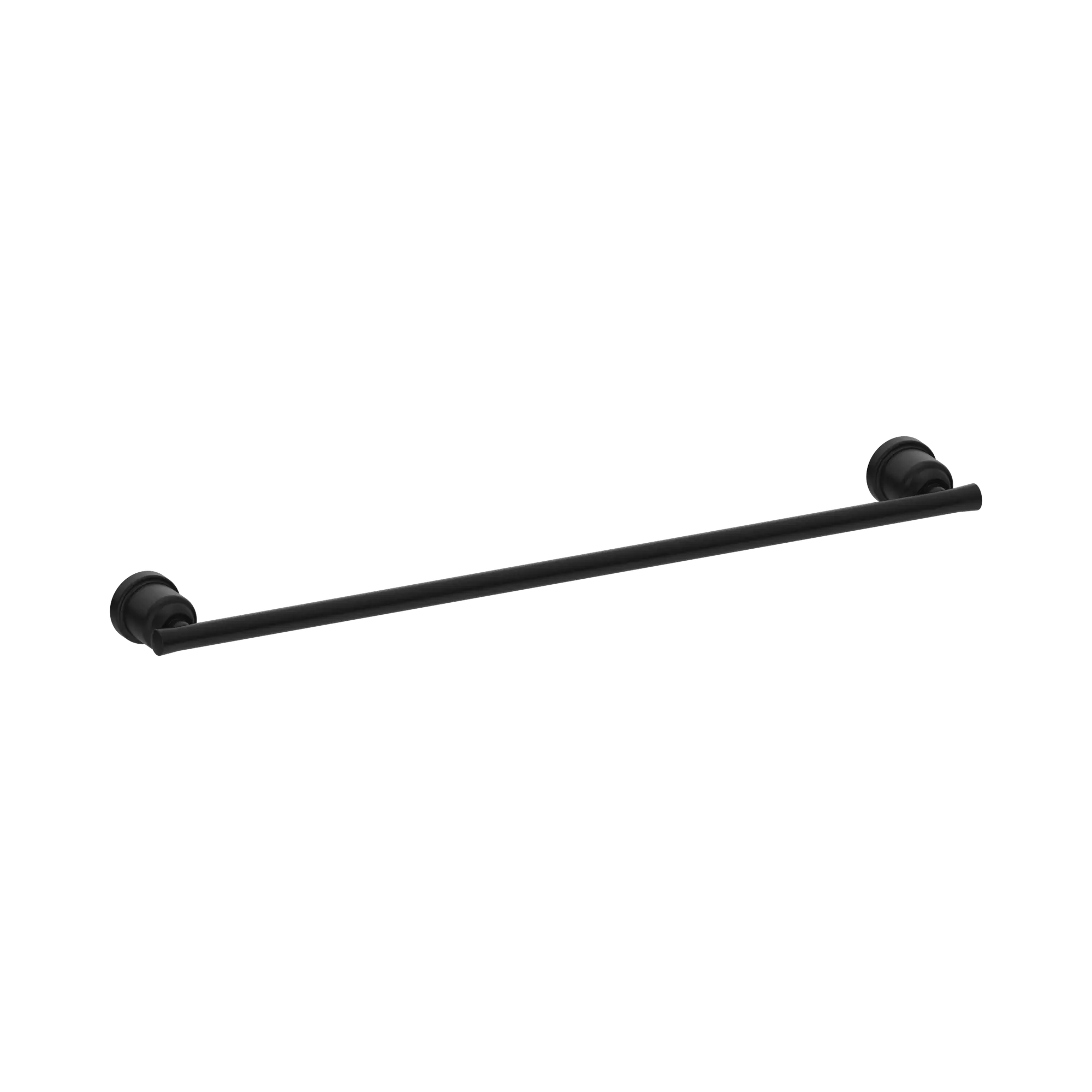 York Single Towel Rail 600mm Matte Black