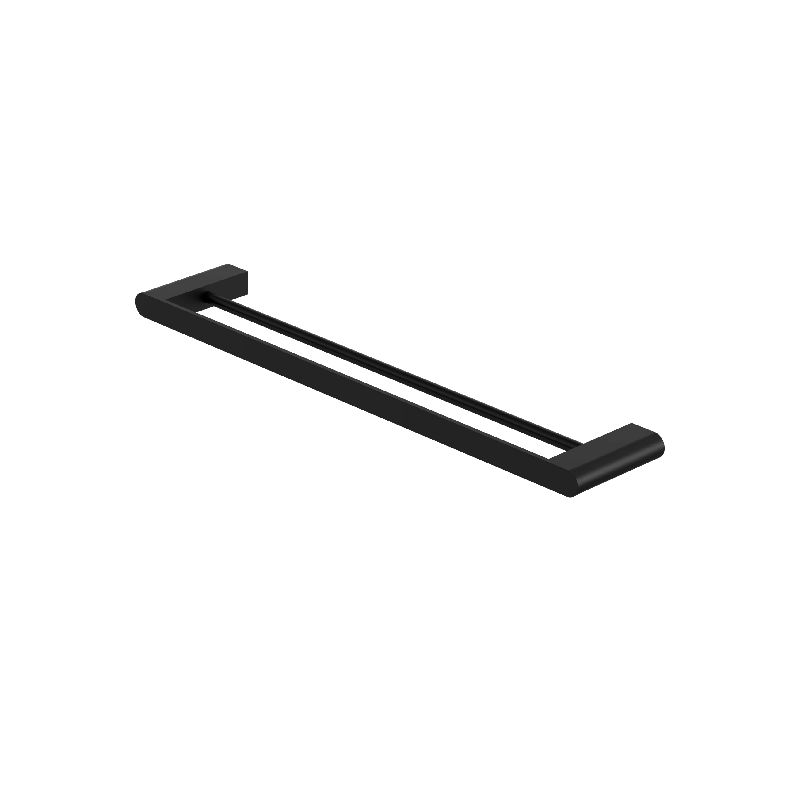 Bianca Double Towel Rail 600mm Matte Black
