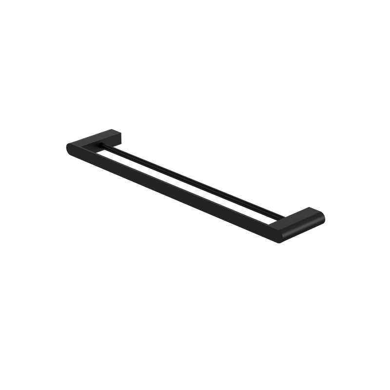Bianca Double Towel Rail 600mm Matte Black