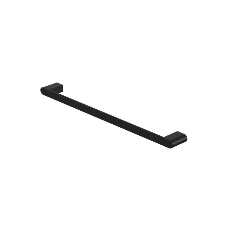 Bianca Single Towel Rail 600mm Matte Black