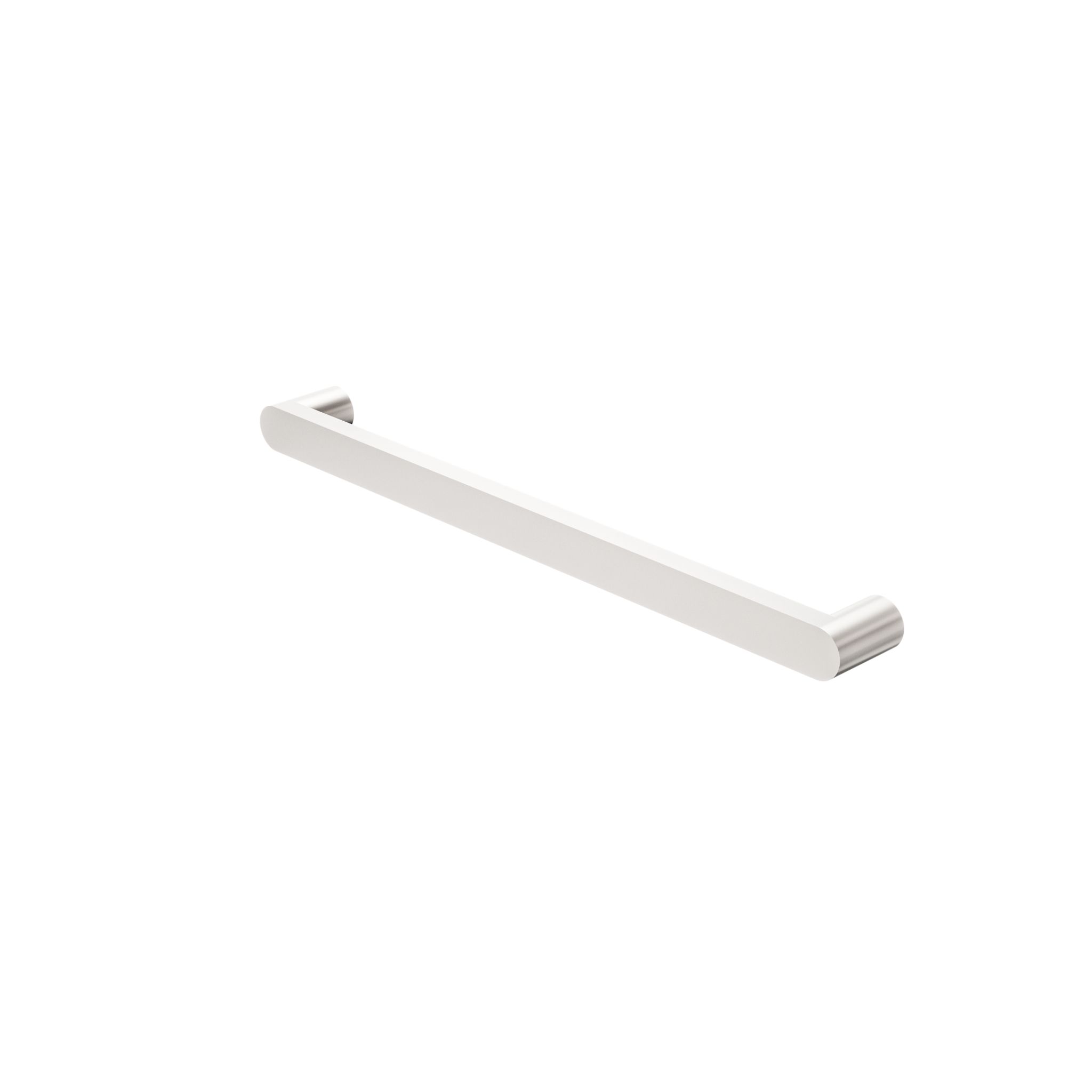 Bianca 240V Single Heated Towel Rail Brushed Nickel