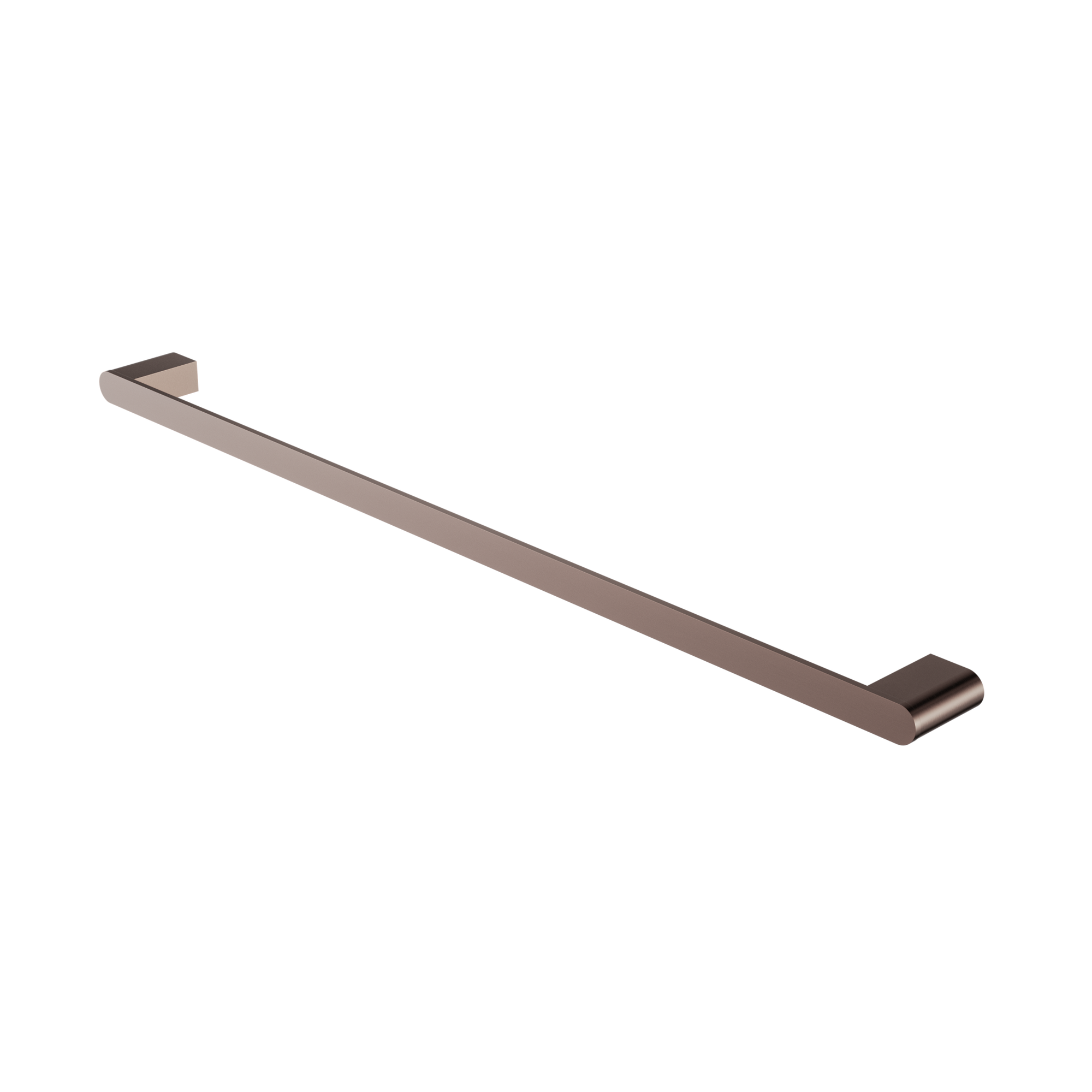 Bianca Single Towel Rail 800mm Brushed Bronze