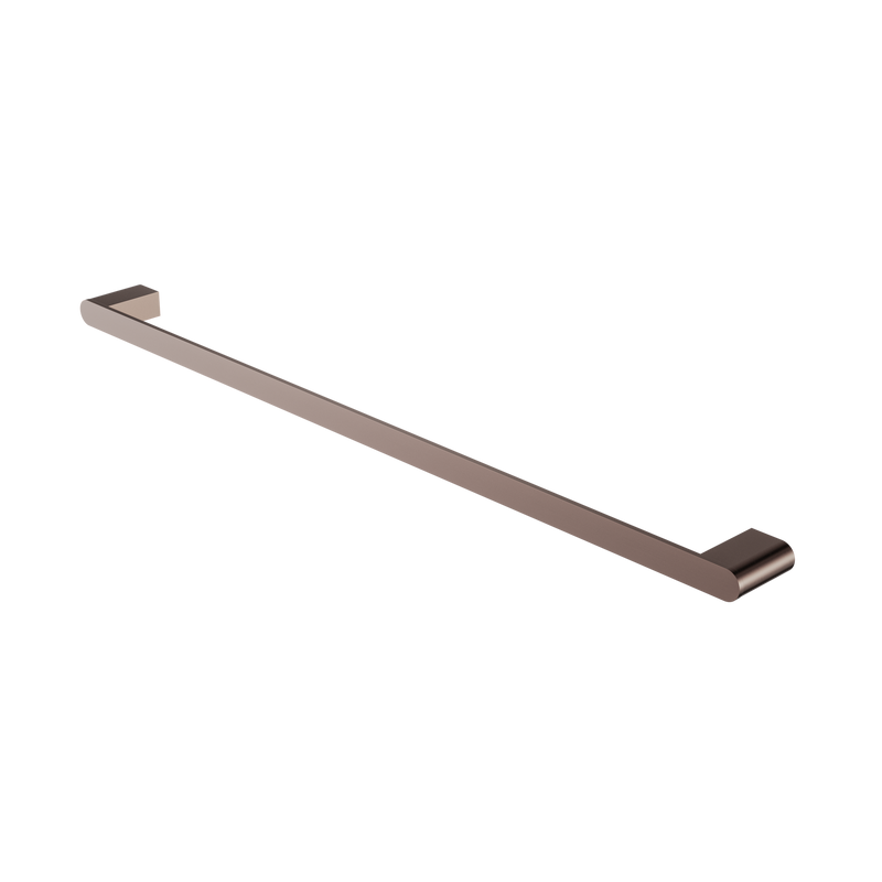 Bianca Single Towel Rail 800mm Brushed Bronze