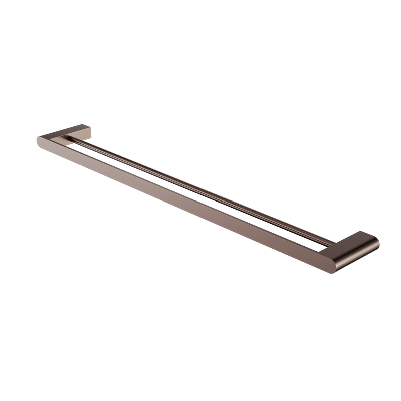 Bianca Double Towel Rail 800mm Brushed Bronze