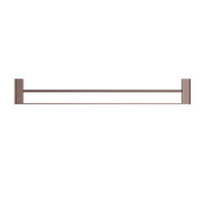 Bianca Double Towel Rail 800mm Brushed Bronze