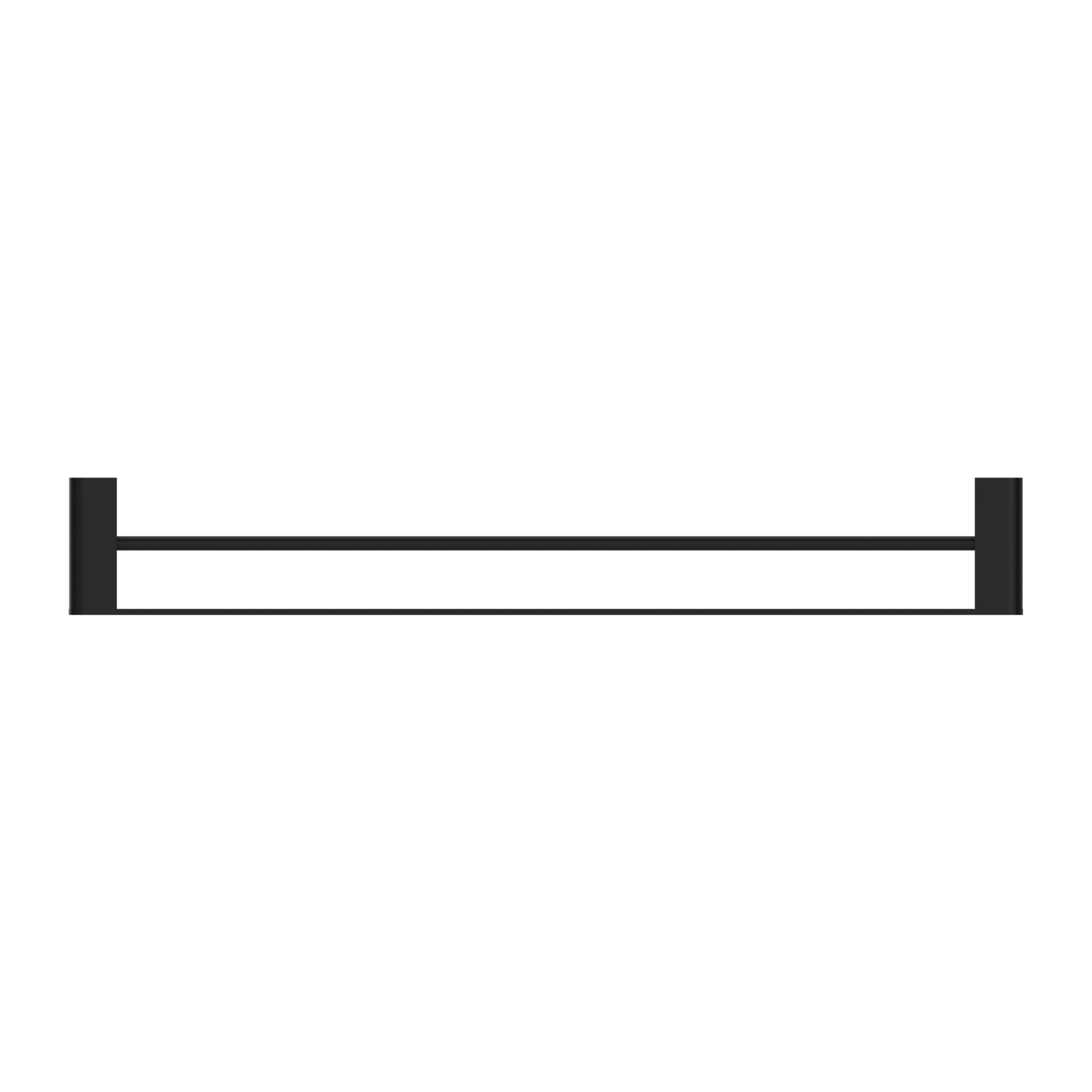 Bianca Double Towel Rail 800mm Matte Black