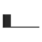 Bianca Toilet Roll Holder Matte Black