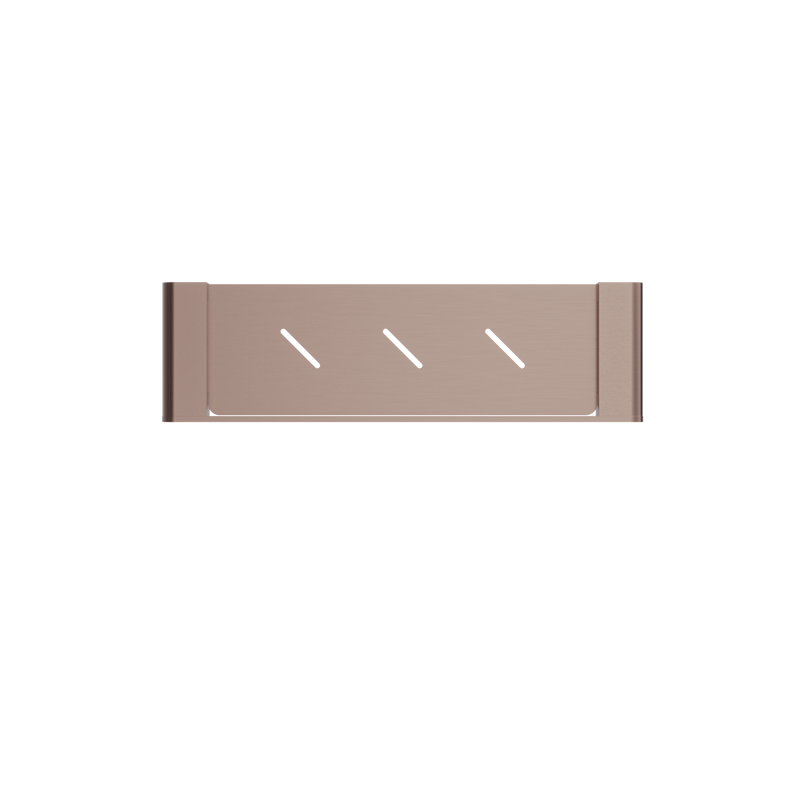 Bianca Metal Shower Shelf Brushed Bronze