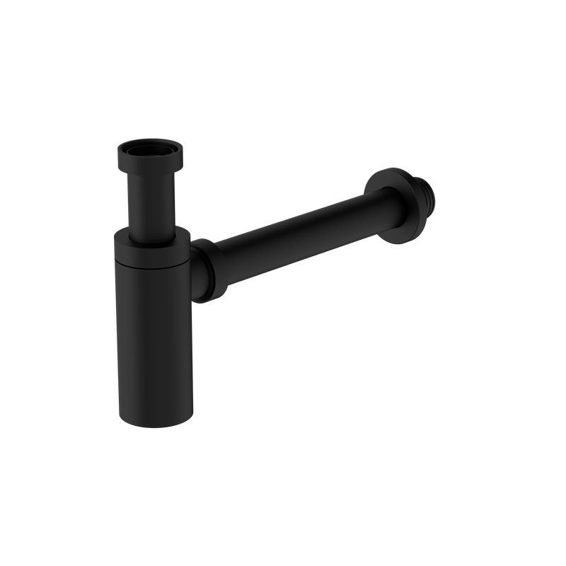 40mm Round Bottle Trap Matte Black