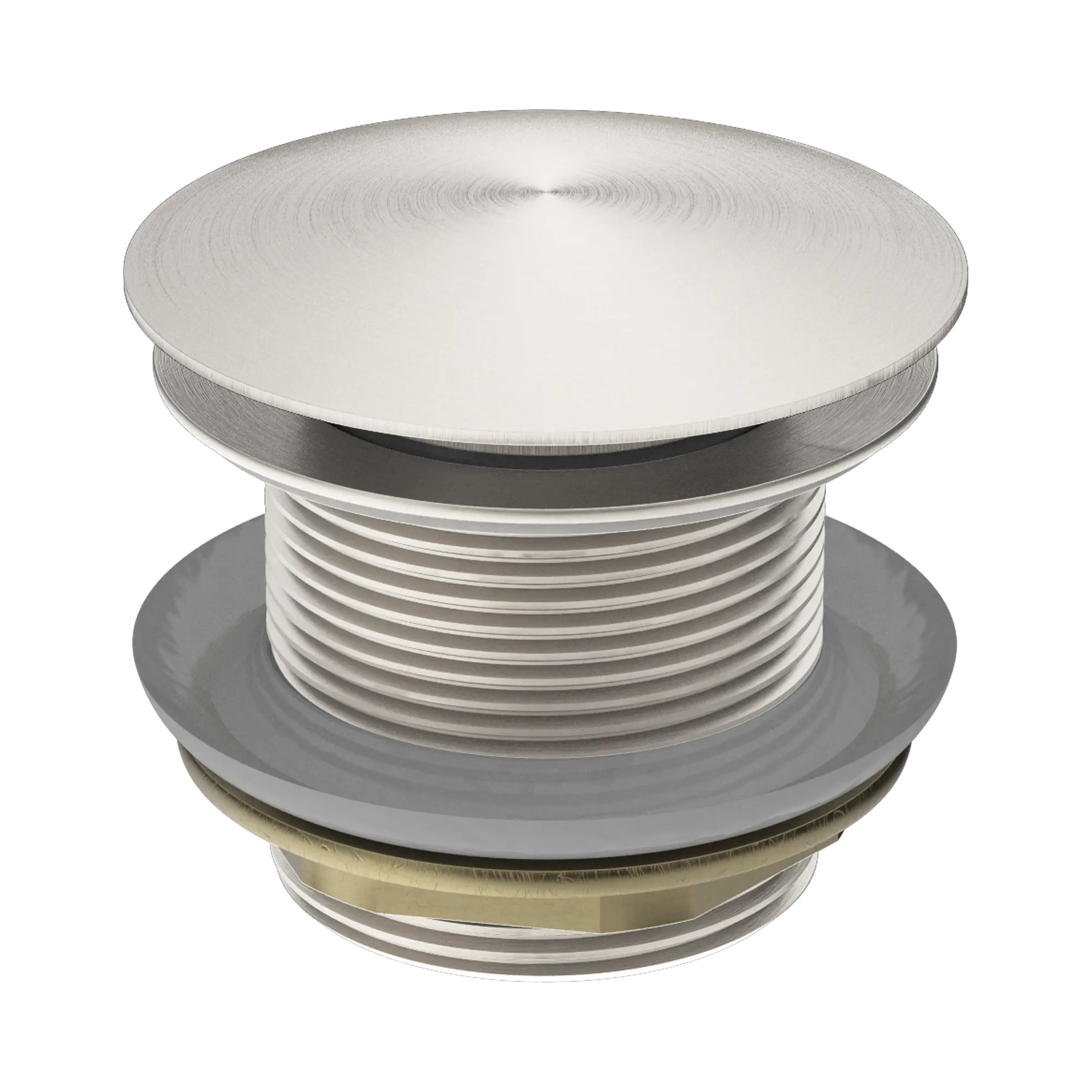 40mm Bath Pop-Up Plug With Removable Waste No Overflow Brushed Nickel