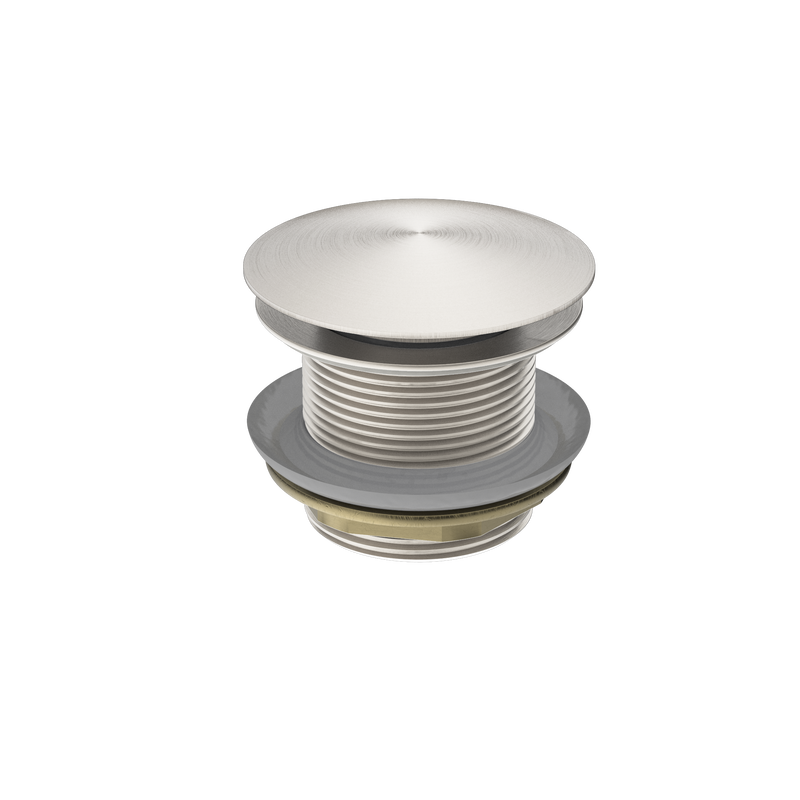 40mm Bath Pop-Up Plug With Removable Waste No Overflow Brushed Nickel