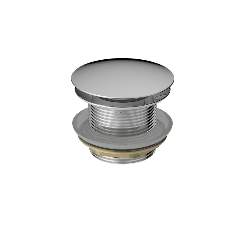 40mm Bath Pop-Up Plug With Removable Waste No Overflow Chrome
