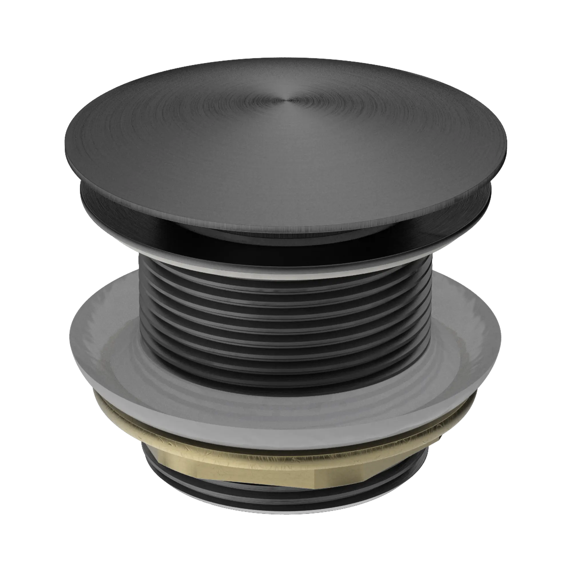 40mm Bath Pop-Up Plug With Removable Waste No Overflow Gun Metal