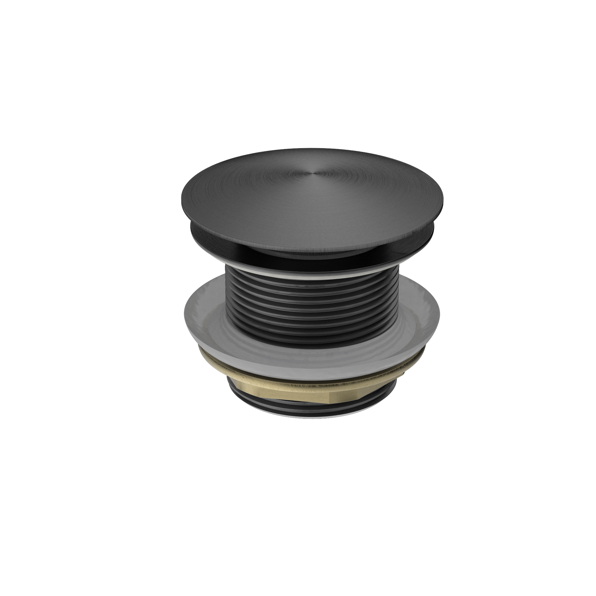 40mm Bath Pop-Up Plug With Removable Waste No Overflow Gun Metal