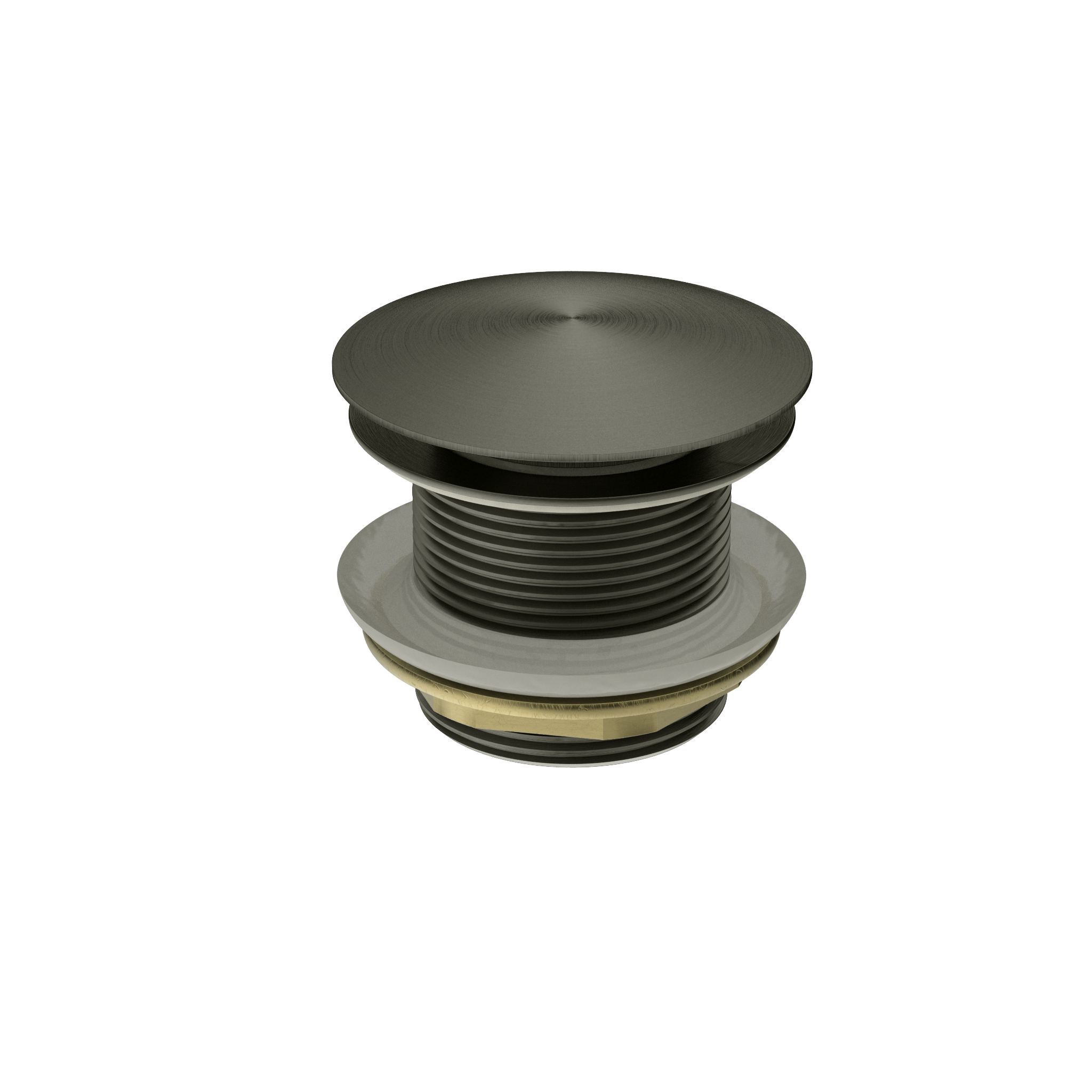 40mm Bath Pop-Up Plug With Removable Waste No Overflow Graphite