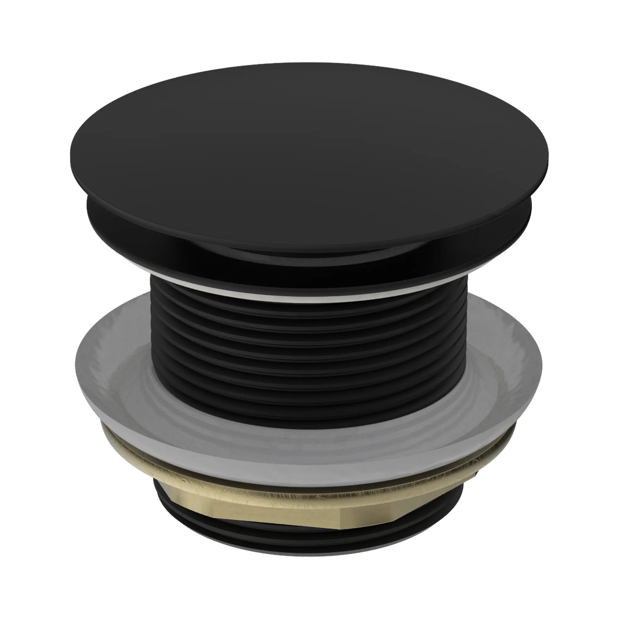 40mm Bath Pop-Up Plug With Removable Waste No Overflow Matte Black