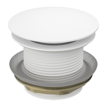40mm Bath Pop-Up Plug With Removable Waste No Overflow Matte White