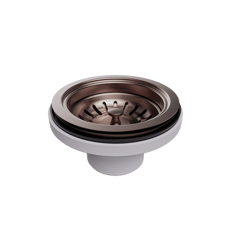 Kitchen Sink Basket Waste Brushed Bronze