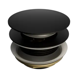 Short Pop Up Bath Waste 40mm Matte Black