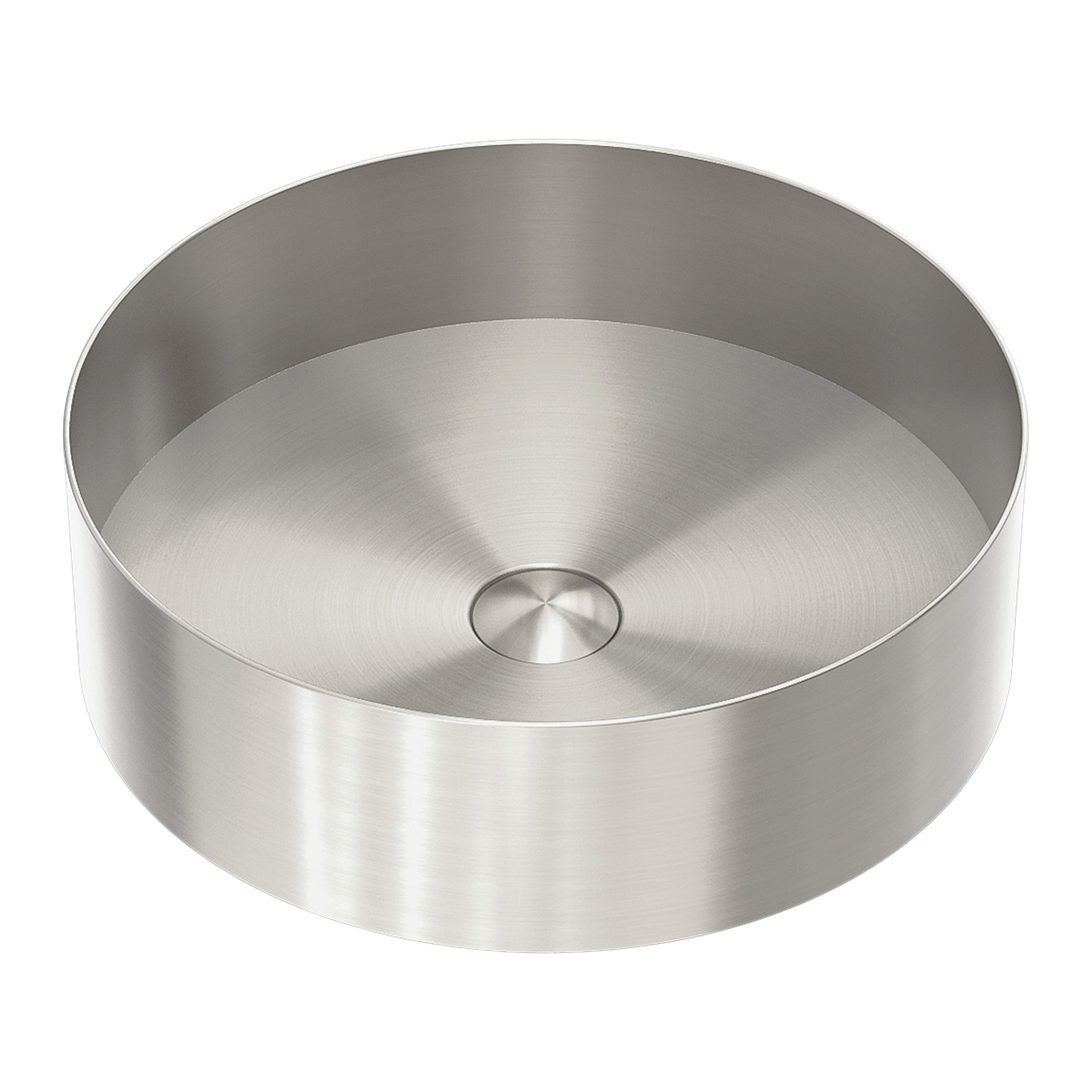 Opal Round 400mm Stainless Steel Basin Brushed Nickel