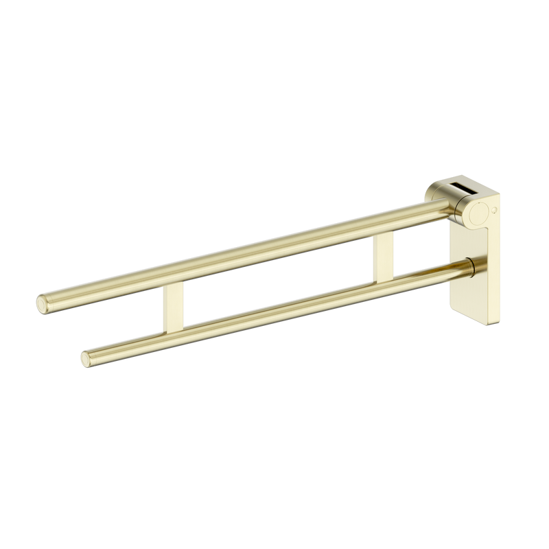 Mecca Care Foldable Toilet Support Arm Brushed Gold