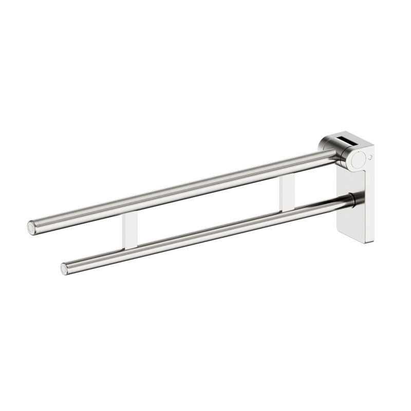 Mecca Care Foldable Toilet Support Arm Brushed Nickel