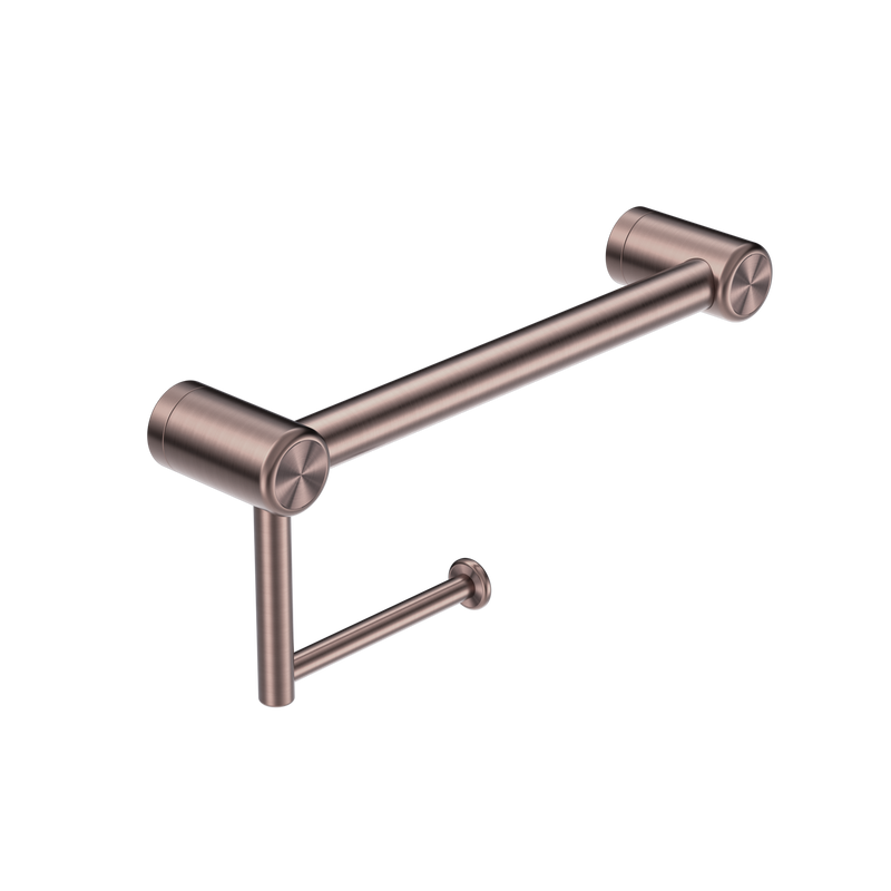 Mecca Care 25mm Toilet Roll Rail 300mm Brushed Bronze
