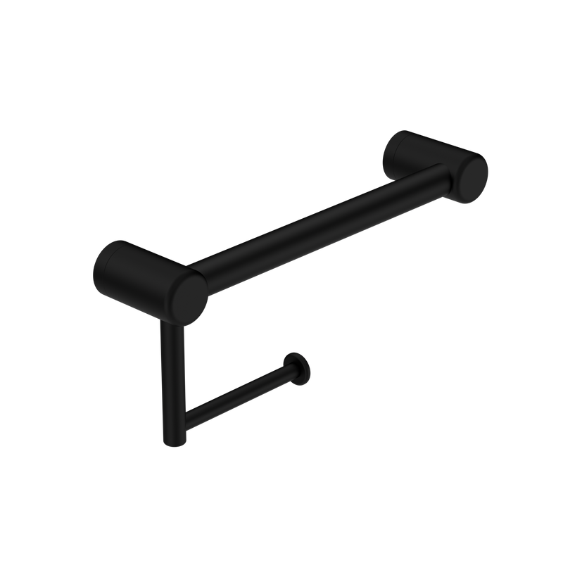 Mecca Care 25mm Toilet Roll Rail 300mm Matte Black
