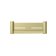 Mecca Care 25mm Grab Rail With Shelf 300mm Brushed Gold