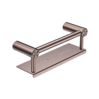 Mecca Care 25mm Grab Rail With Shelf 300mm Brushed Bronze