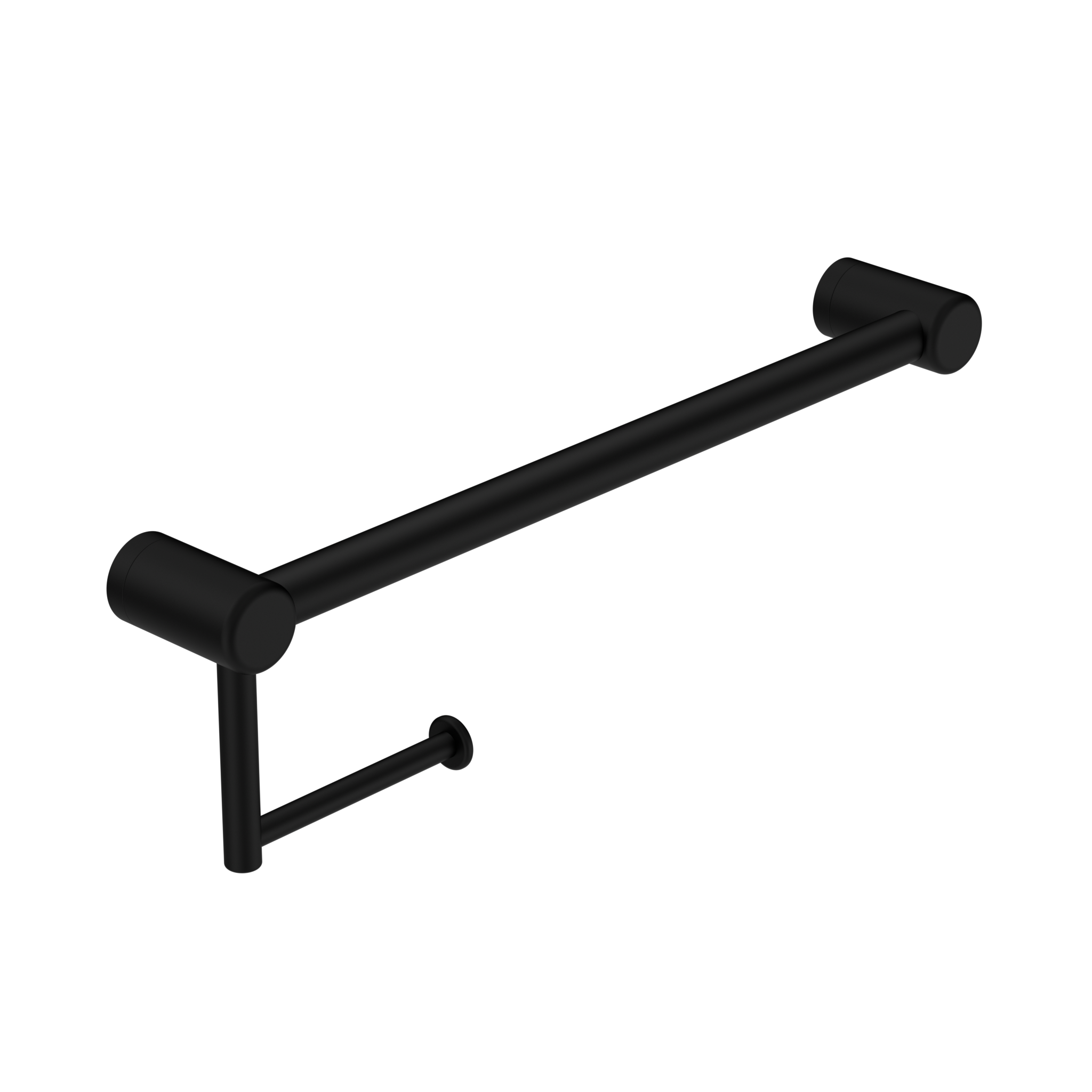 Mecca Care 25mm Toilet Roll Rail 450mm Matte Black