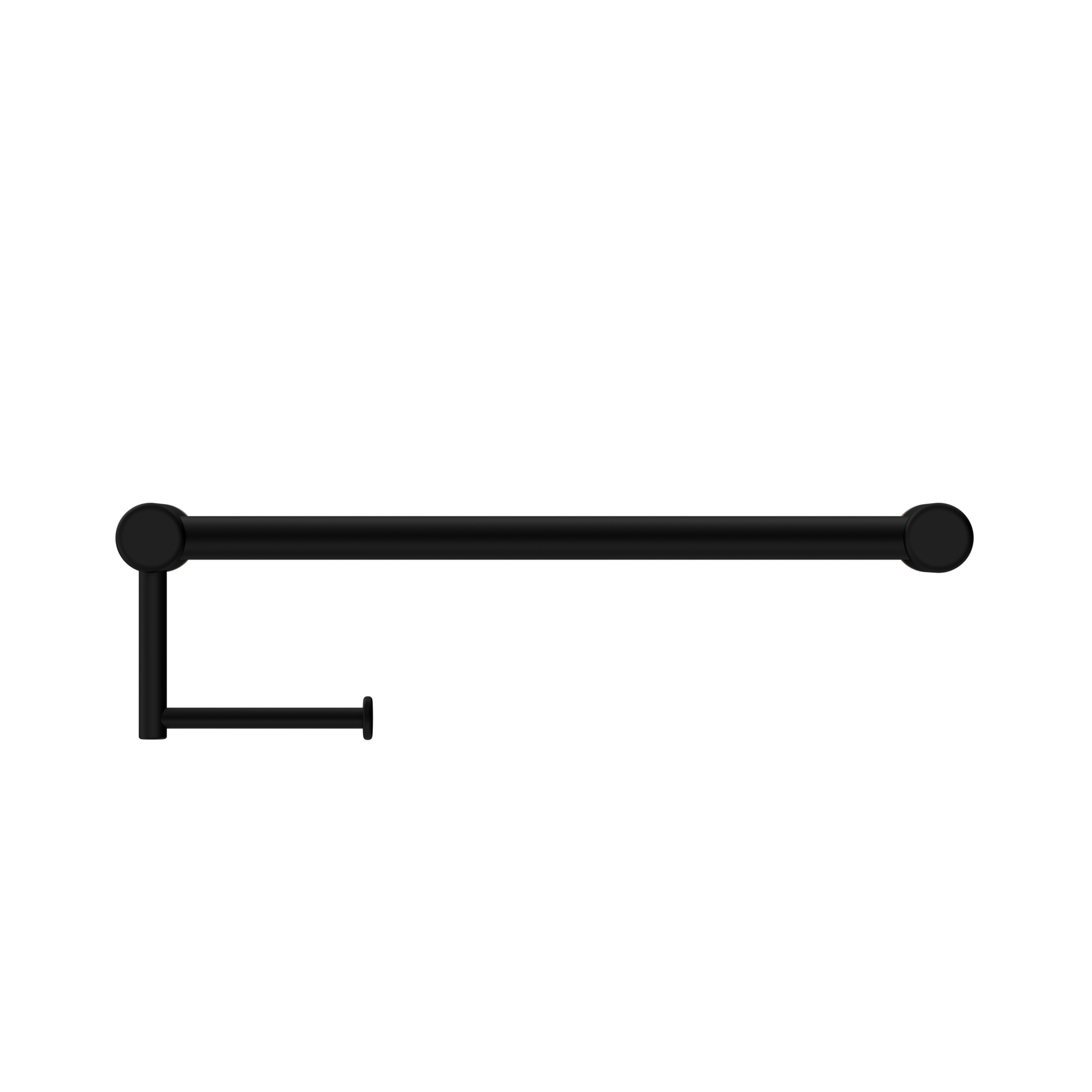 Mecca Care 25mm Toilet Roll Rail 450mm Matte Black