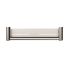 Mecca Care 25mm Grab Rail With Shelf 450mm Brushed Nickel