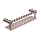 Mecca Care 25mm Grab Rail With Shelf 450mm Brushed Bronze