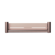 Mecca Care 25mm Grab Rail With Shelf 450mm Brushed Bronze