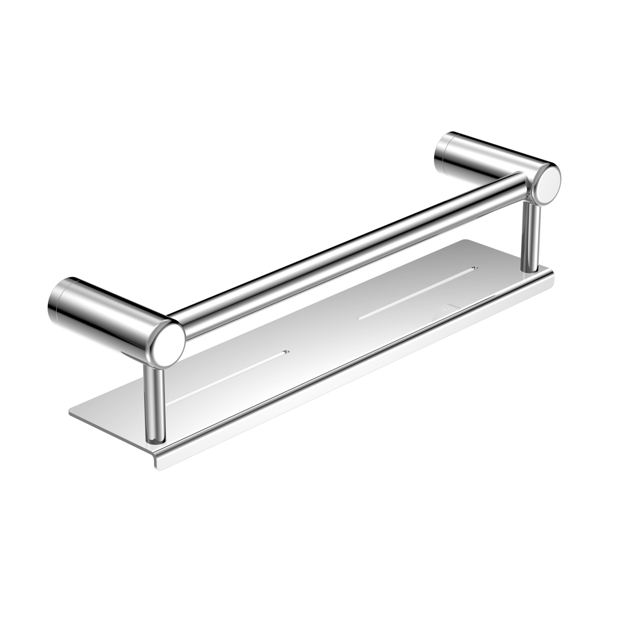 Mecca Care 25mm Grab Rail With Shelf 450mm Chrome