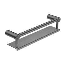 Mecca Care 25mm Grab Rail With Shelf 450mm Gun Metal