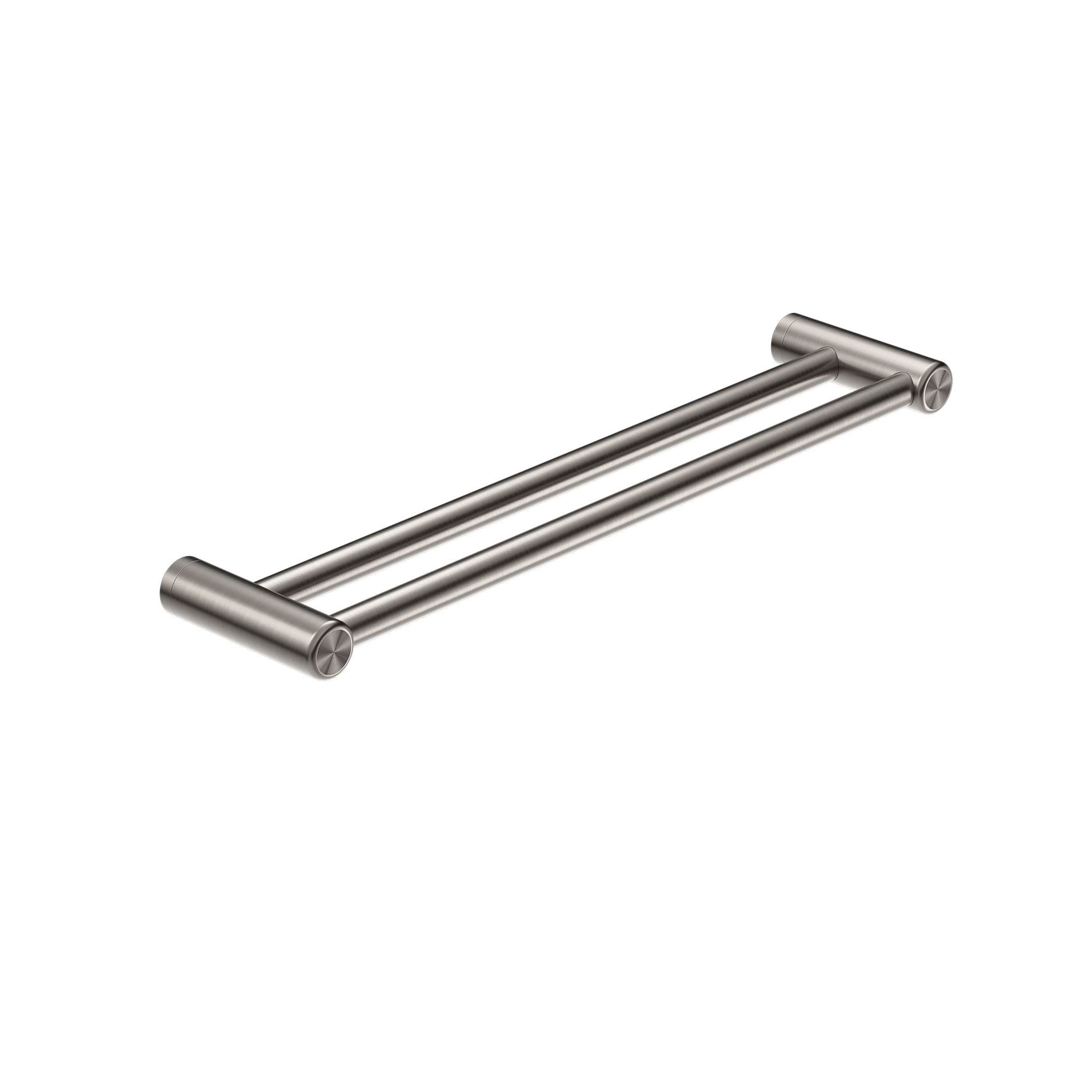 Mecca Care 25mm Double Towel Grab Rail 600mm Brushed Nickel