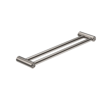 Mecca Care 25mm Double Towel Grab Rail 600mm Brushed Nickel