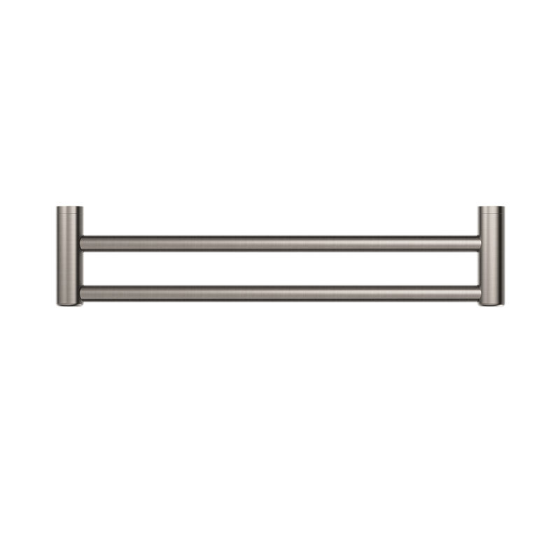 Mecca Care 25mm Double Towel Grab Rail 600mm Brushed Nickel