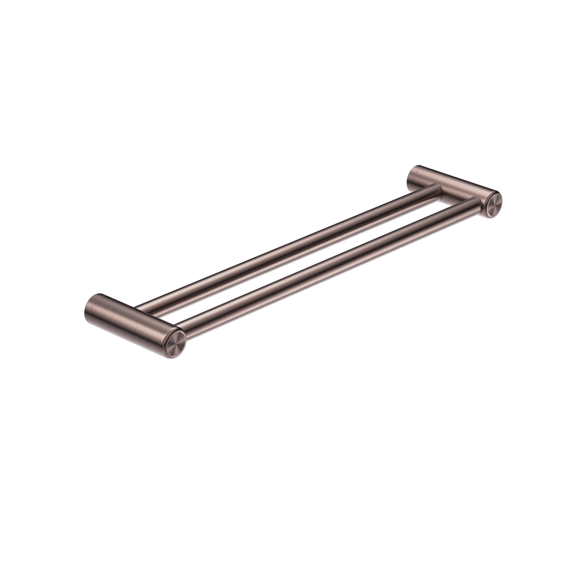 Mecca Care 25mm Double Towel Grab Rail 600mm Brushed Bronze