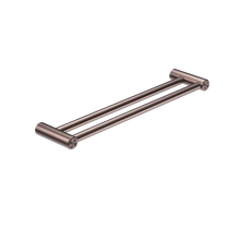 Mecca Care 25mm Double Towel Grab Rail 600mm Brushed Bronze