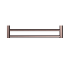 Mecca Care 25mm Double Towel Grab Rail 600mm Brushed Bronze
